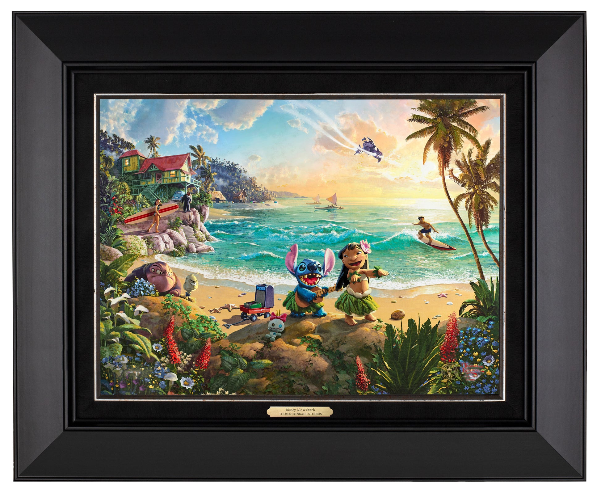 Lilo & Stitch - Limited Edition Canvas By Thomas Kinkade Studios