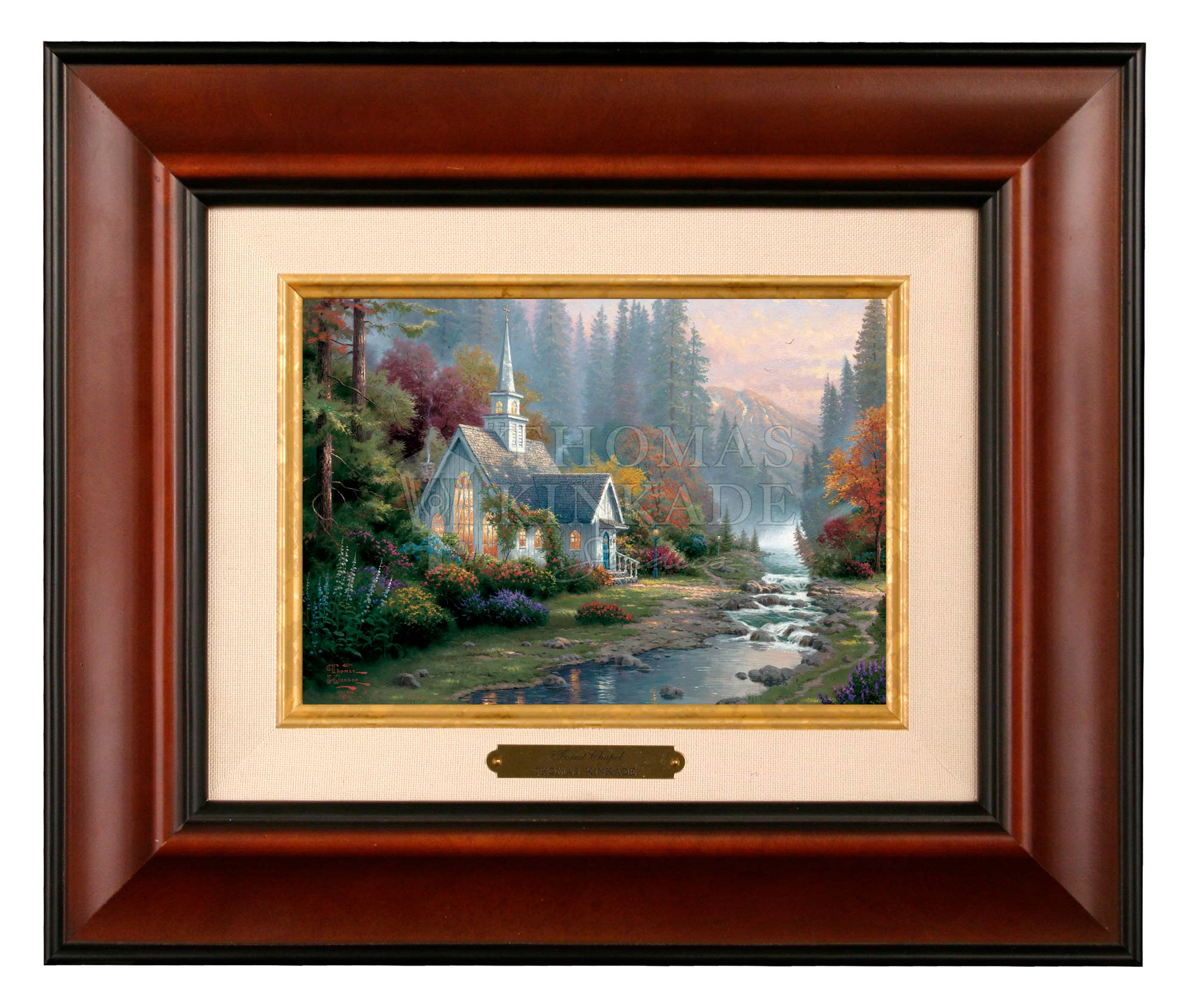 Thomas Kinkade Forest Chapel sale Library Edition