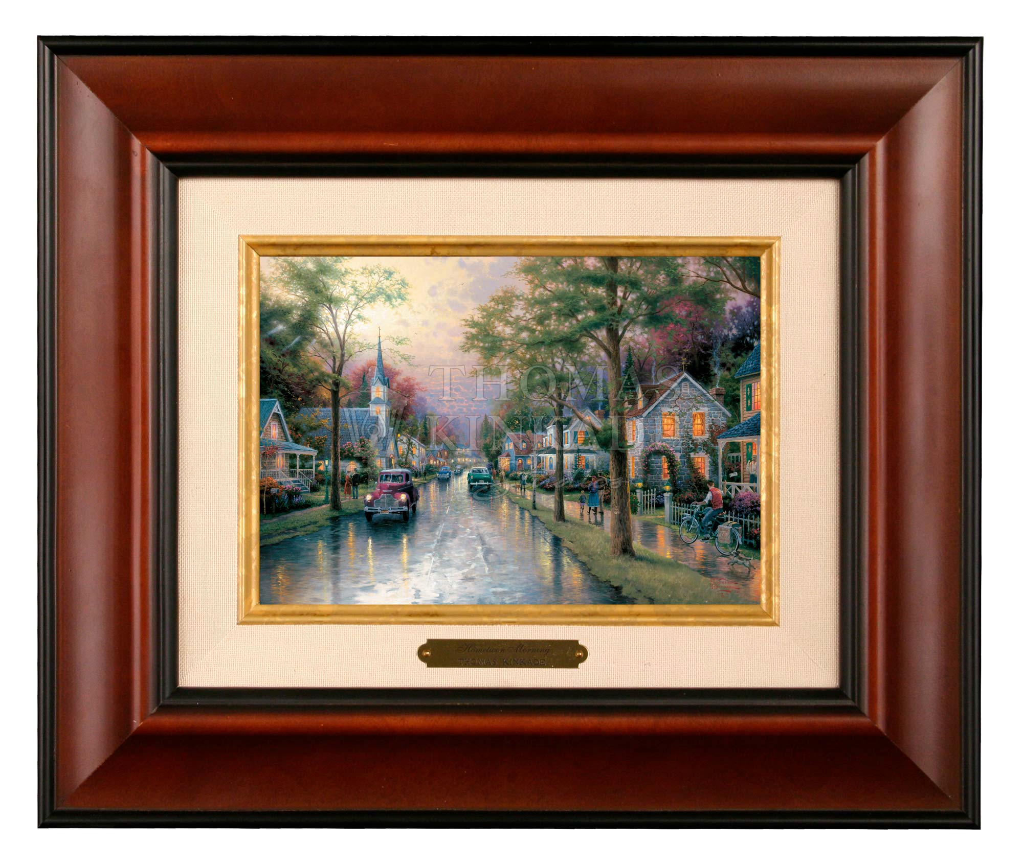 Thomas Kinkade Hometown on sale Morning Print