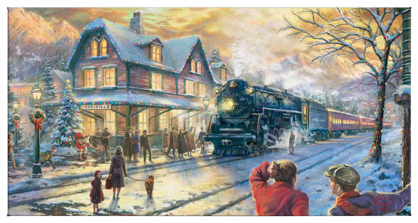 Store All Aboard for Christmas by Thomas Kinkade