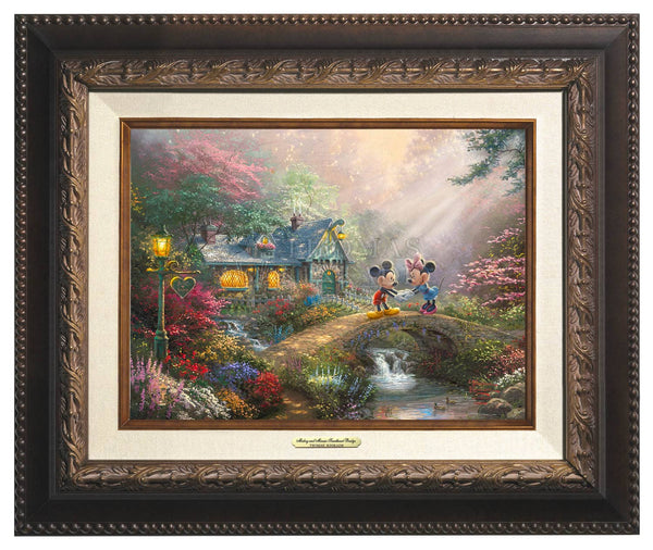 Shops Mickey And Minnie Sweetheart Bridge - Thomak Kinkade Studios New