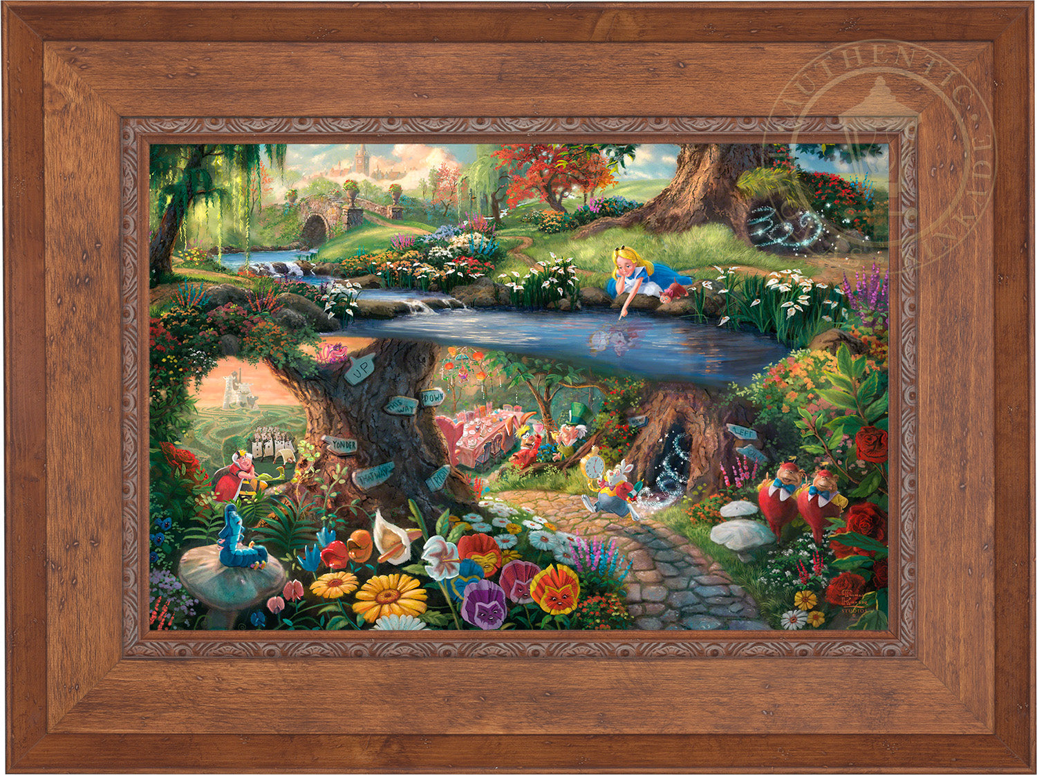 Disney Alice in Wonderland Jewel Edition Art Thomas Kinkade