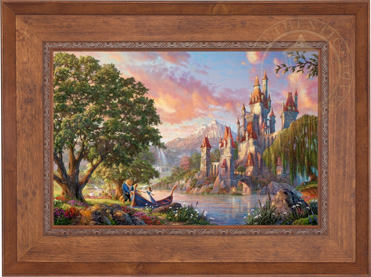 Beauty high quality and The Beast 2012 Thomas Kinkade Framed Print