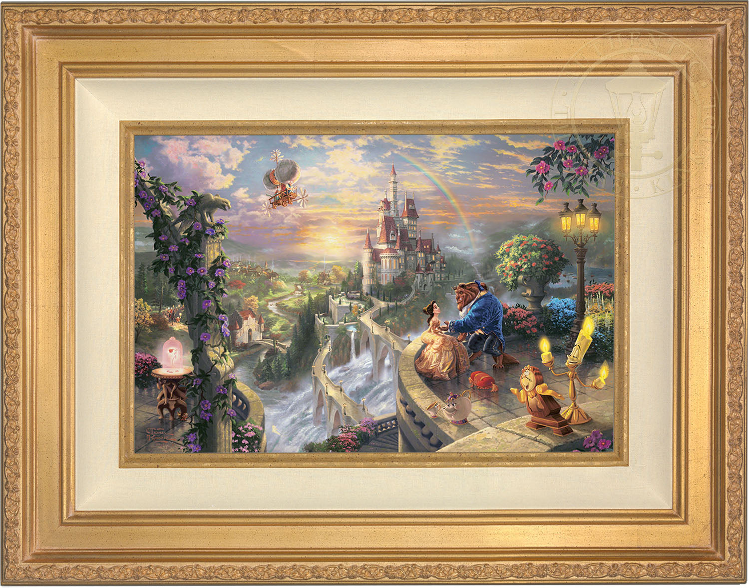 Rare Disney shops Thomas Kinkade Beauty and the Beast latch kit bL