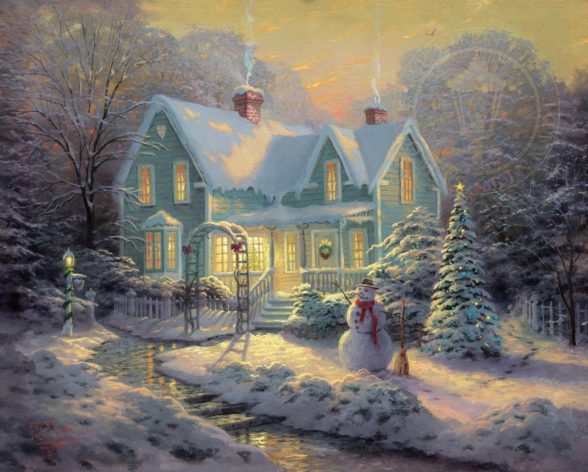 Blessings of Christmas - Limited Edition Canvas – Thomas Kinkade Studios