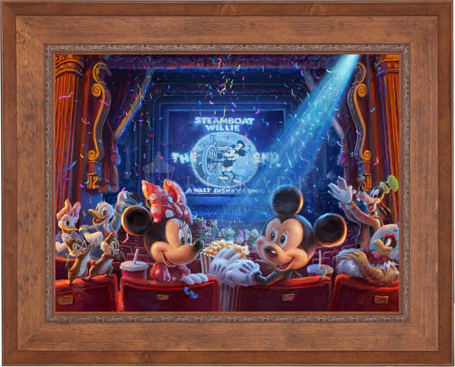 Thomas Kinkade - 90 Years of Mickey - Disney Jewel Edition on Canvas