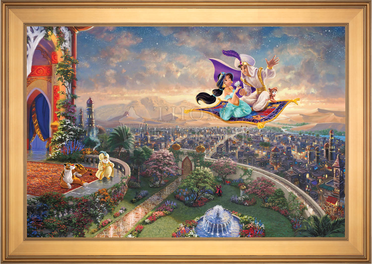 Thomas kinkade framed aladdin orders print