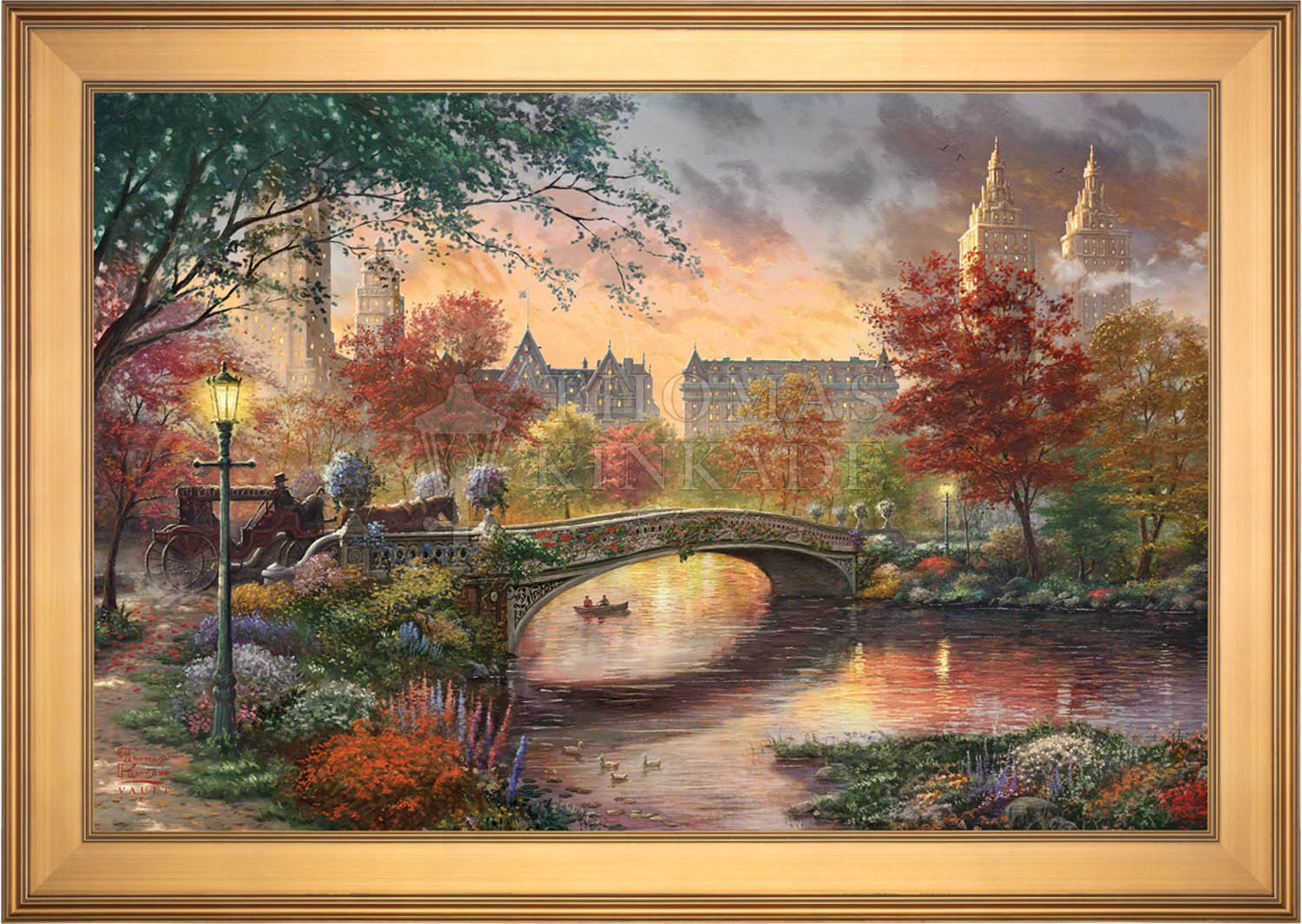 Thomas Kincade Light store Up Wall Art Autumn Blessings