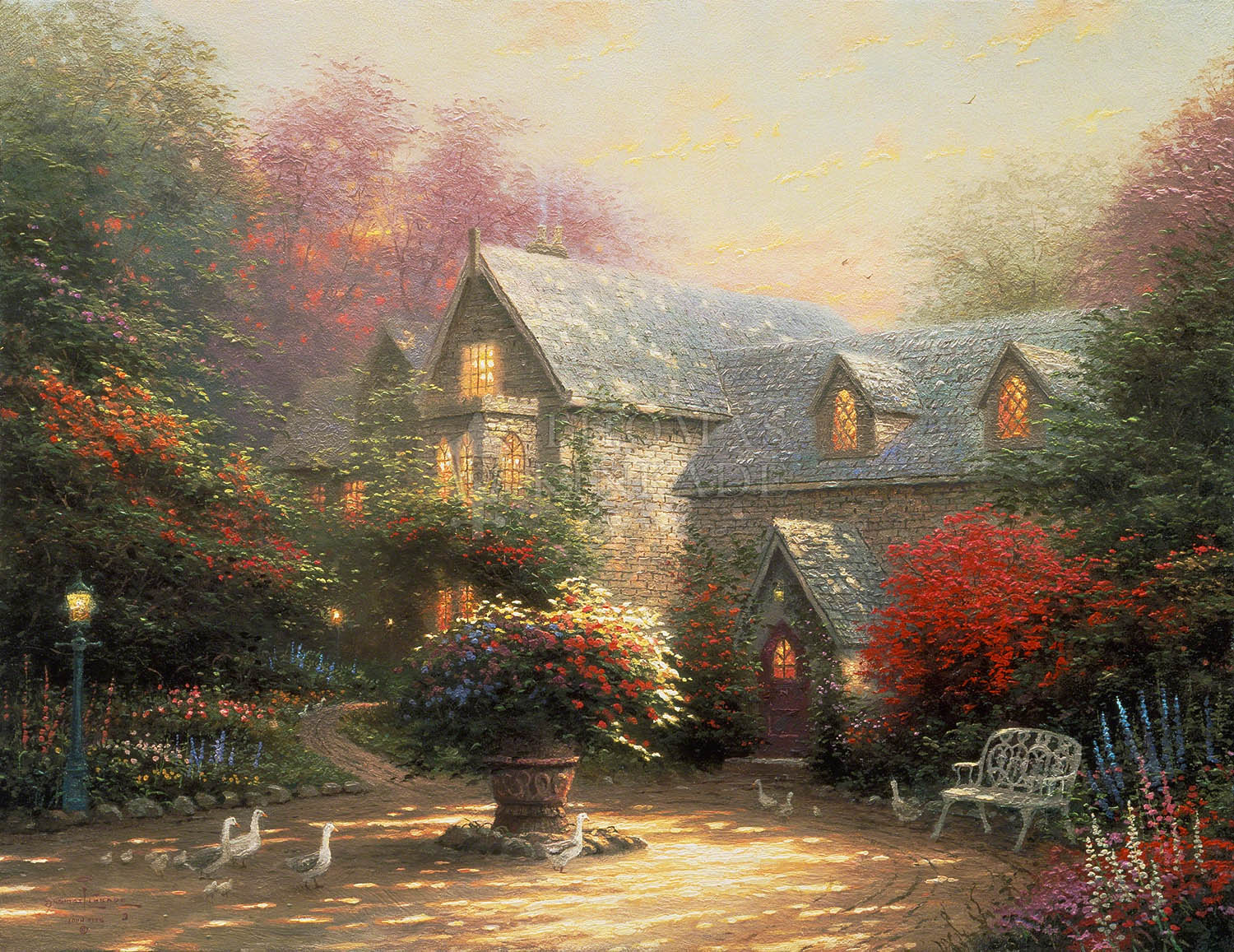 Thomas Kincade Light Up hotsell Wall Art Autumn Blessings