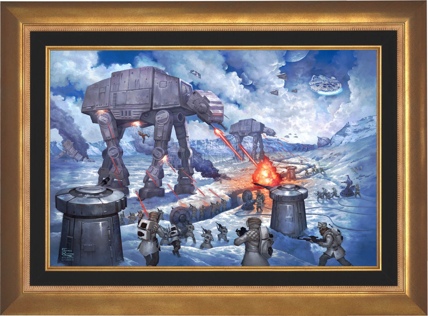 The Battle of Hoth Limited Edition Canvas Thomas Kinkade Studios