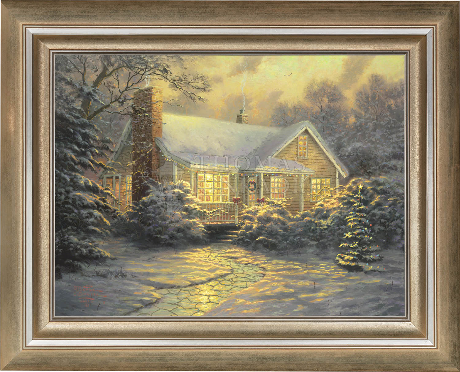 Christmas Cottage Movie Release Limited Edition Canvas Thomas   Canvas Chrcot Brsgld 5 