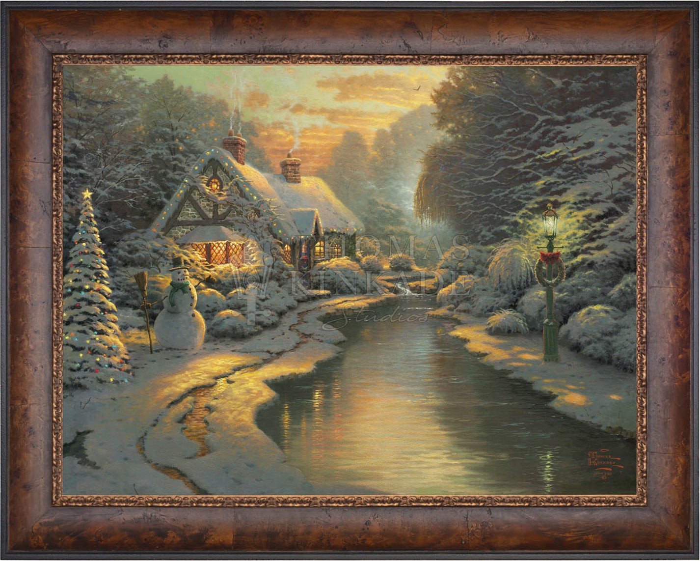 Christmas Evening - Limited Edition Canvas – Thomas Kinkade Studios