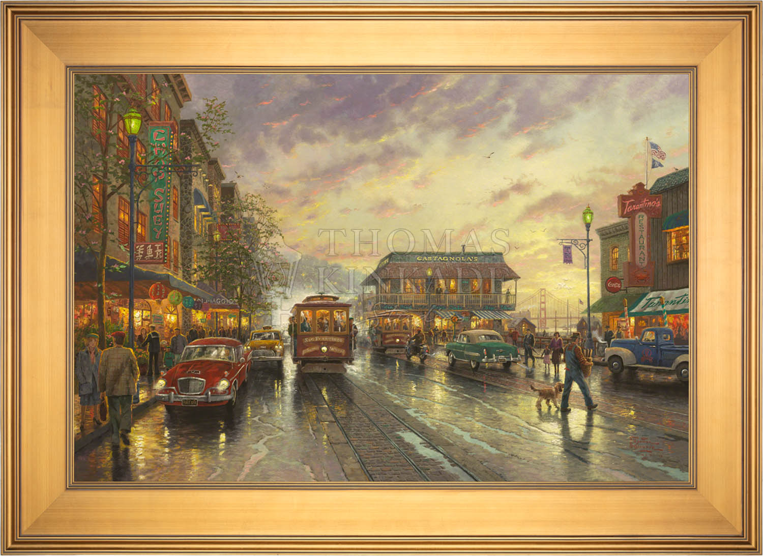 City by the Bay Limited Edition Canvas Thomas Kinkade Studios