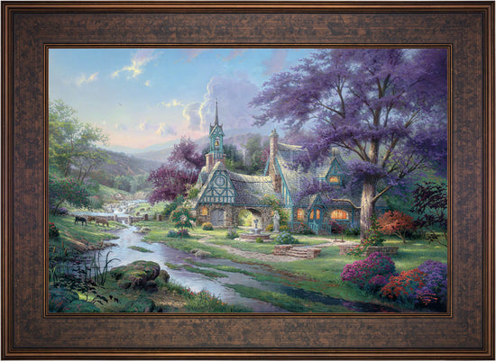 Clocktower Cottage - Limited Edition Canvas – Thomas Kinkade Studios