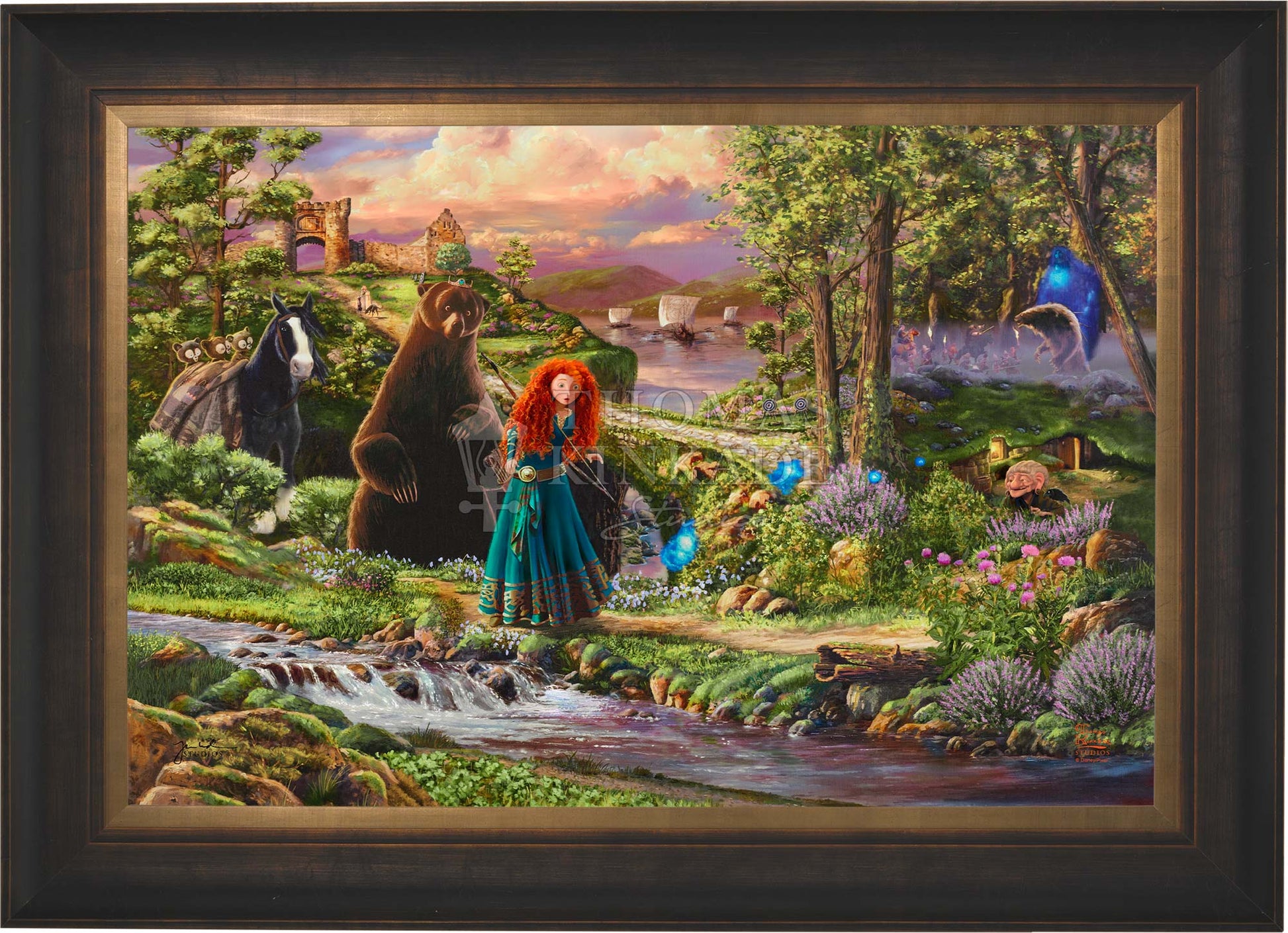 Studios Edition Thomas Kinkade Brave - Jewel Disney/Pixar – Art
