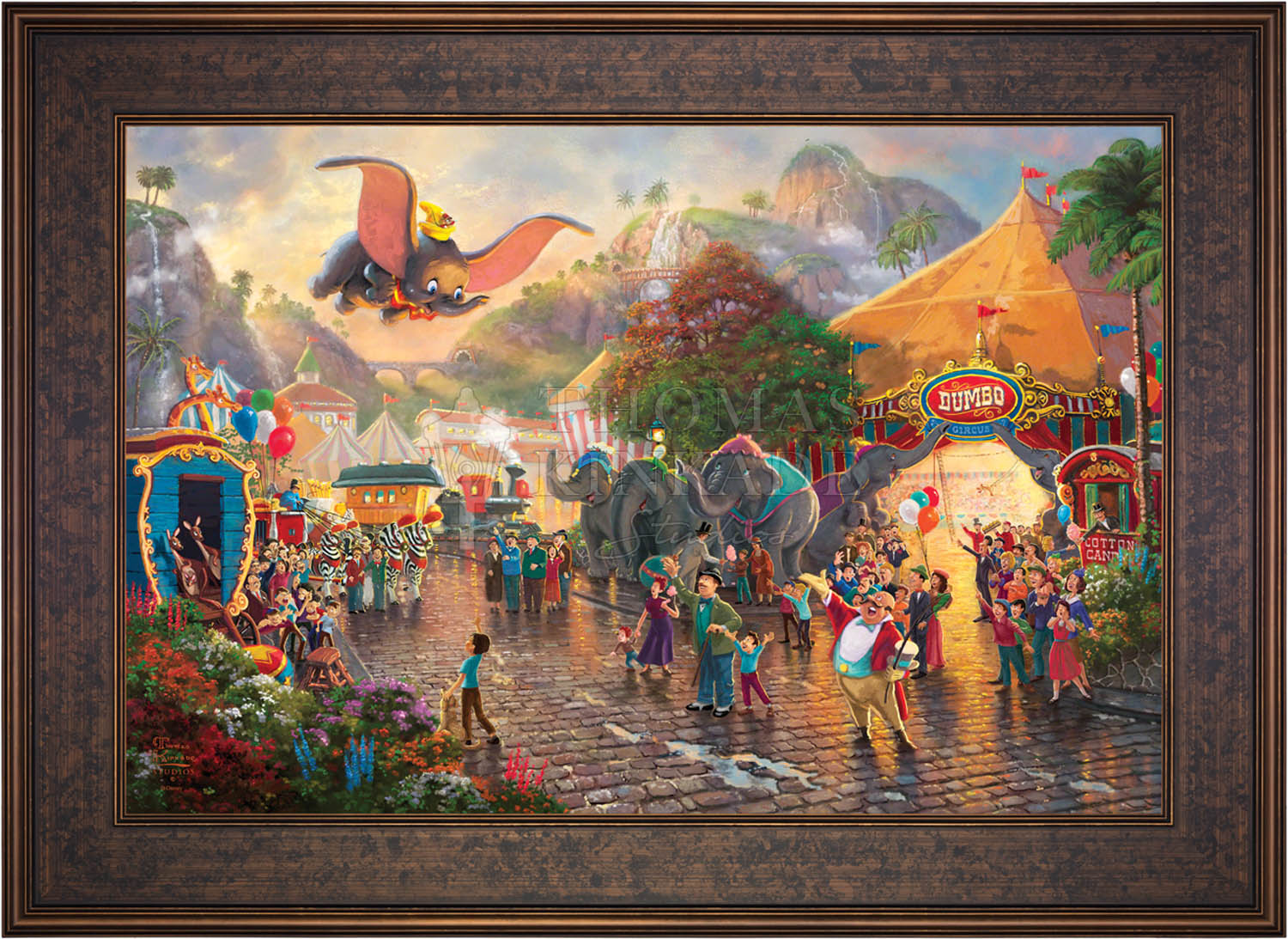 Disney Dumbo Limited Edition Canvas Thomas Kinkade Studios