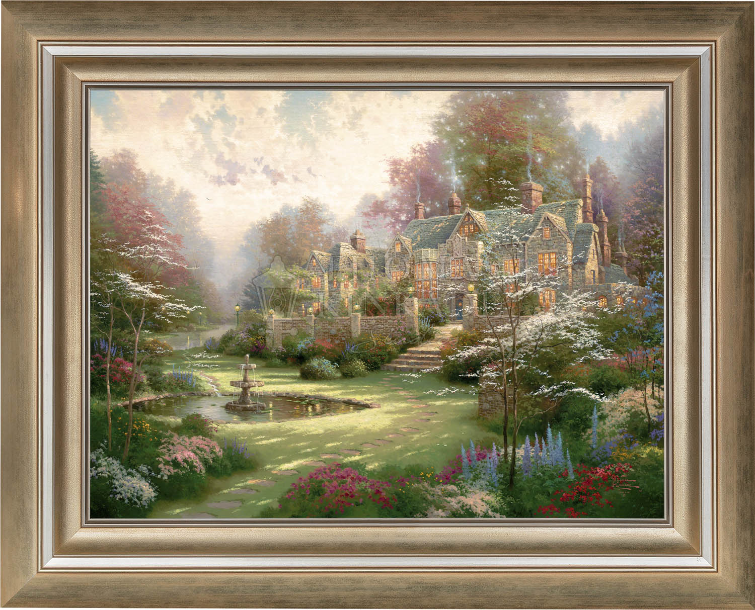 Gardens Beyond Spring Gate - Limited Edition Canvas – Thomas Kinkade Studios