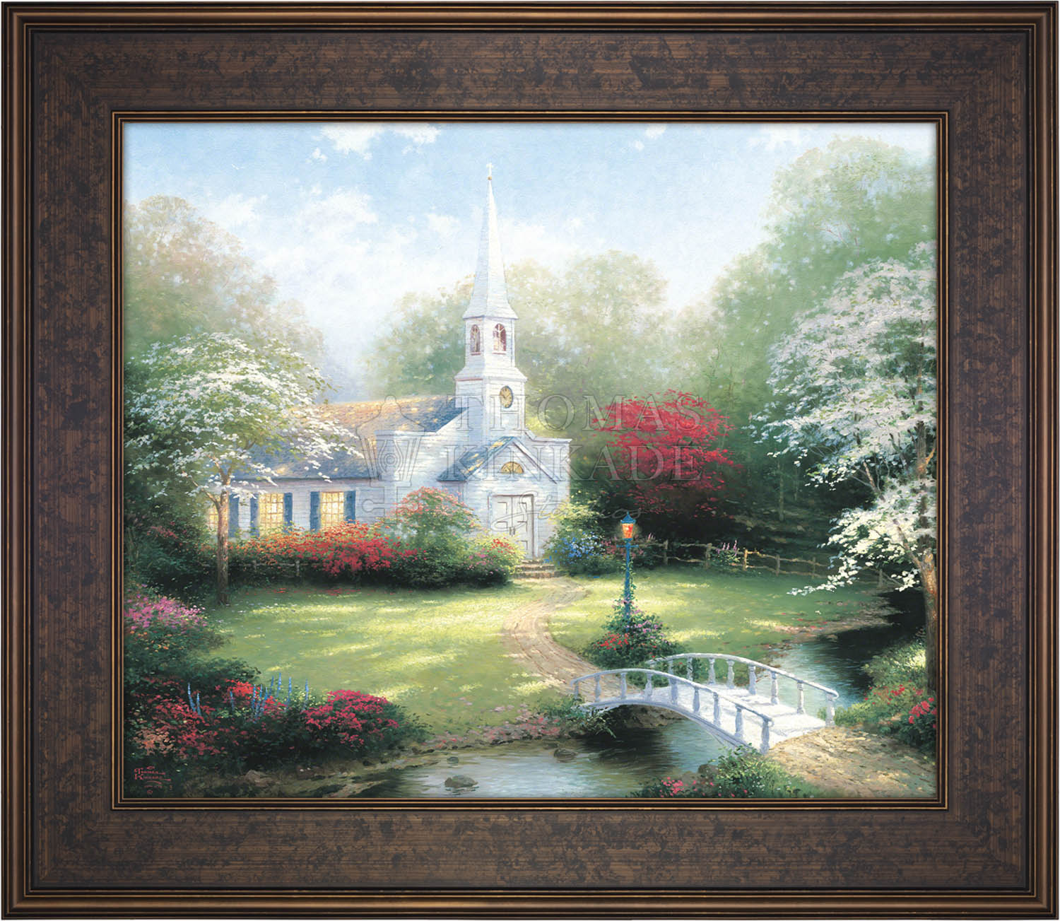 Hometown Chapel - Limited Edition Canvas – Thomas Kinkade Studios