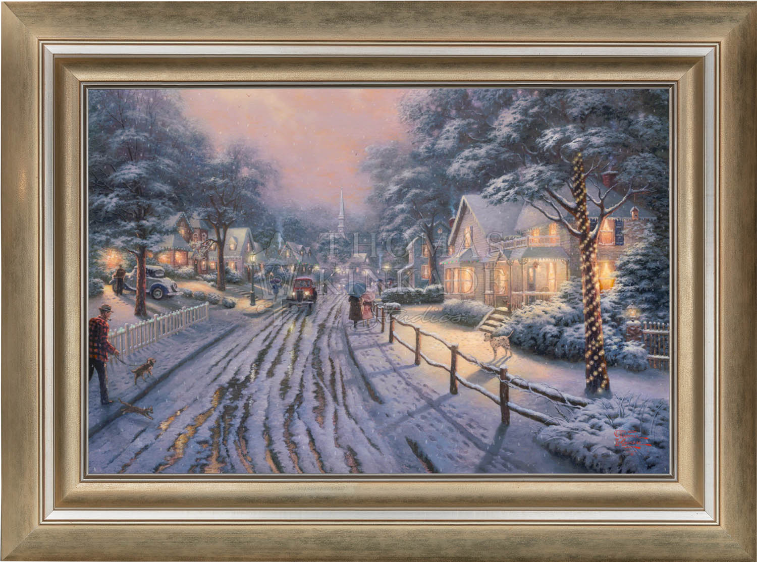 Hometown Christmas Memories - Limited Edition Canvas – Thomas Kinkade ...