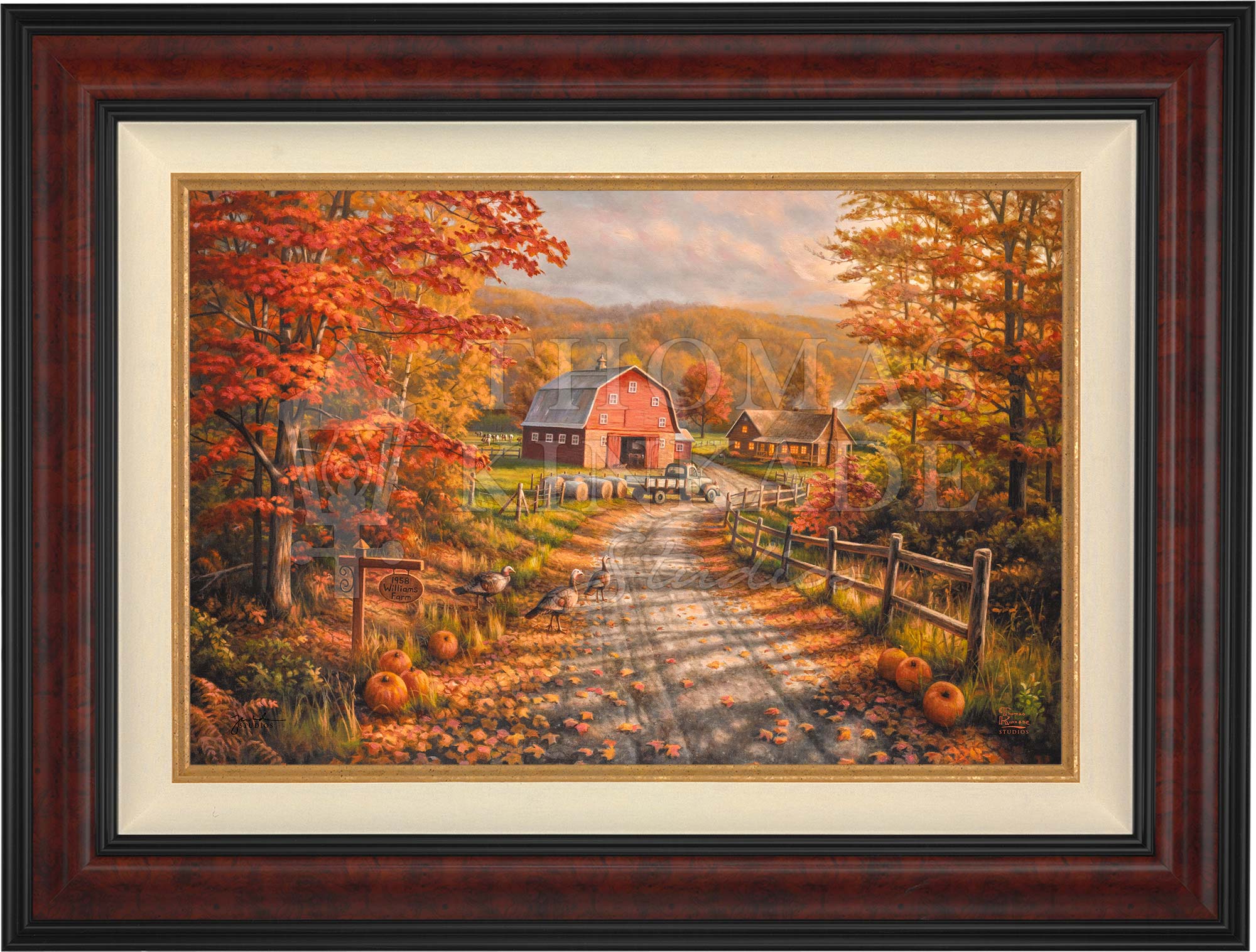 Late Afternoon on the Farm - Limited Edition Canvas – Thomas Kinkade ...