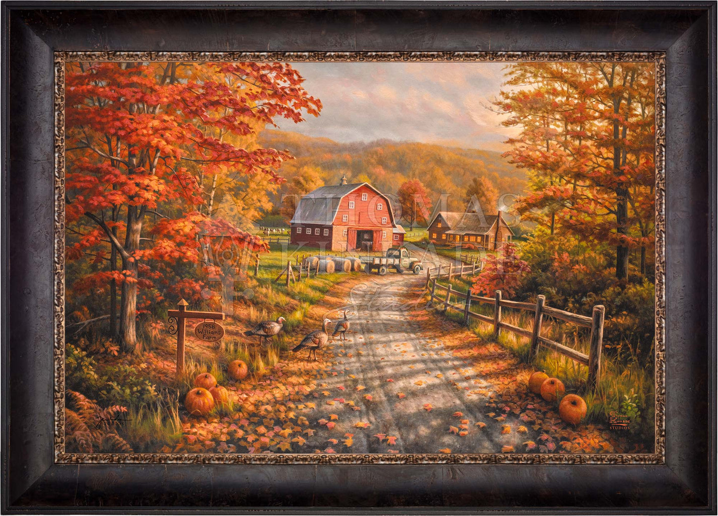 Late Afternoon on the Farm - Limited Edition Canvas – Thomas Kinkade ...