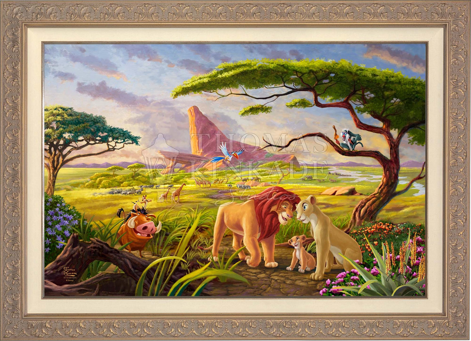 – Limited The Canvas Are Lion Who Thomas - Edition Studios Remember King Disney Kinkade You
