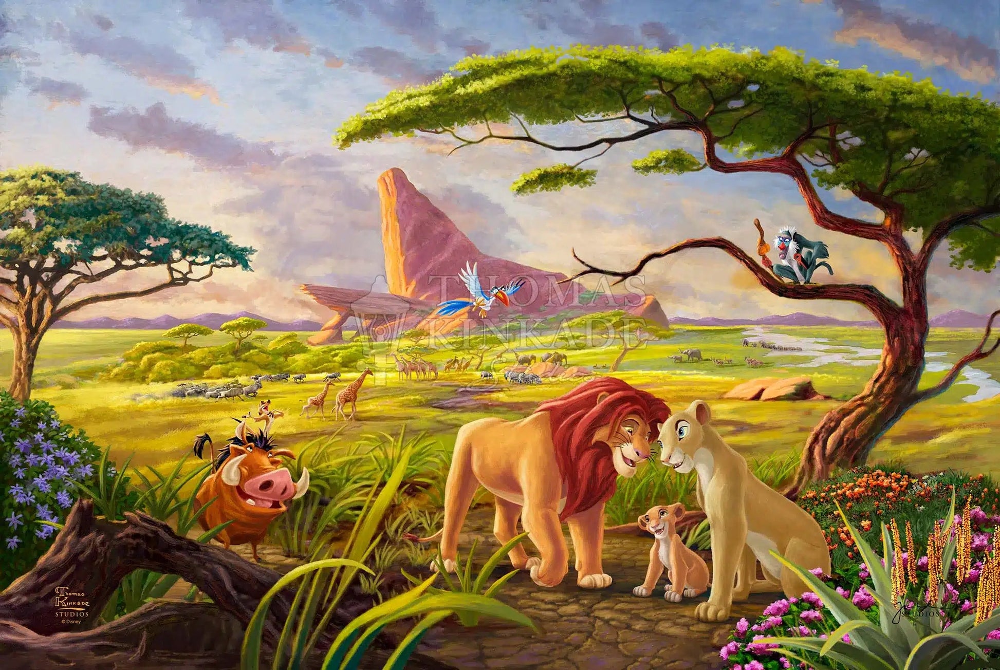 Disney The Lion King Are You Kinkade Canvas – Limited - Remember Who Thomas Studios Edition