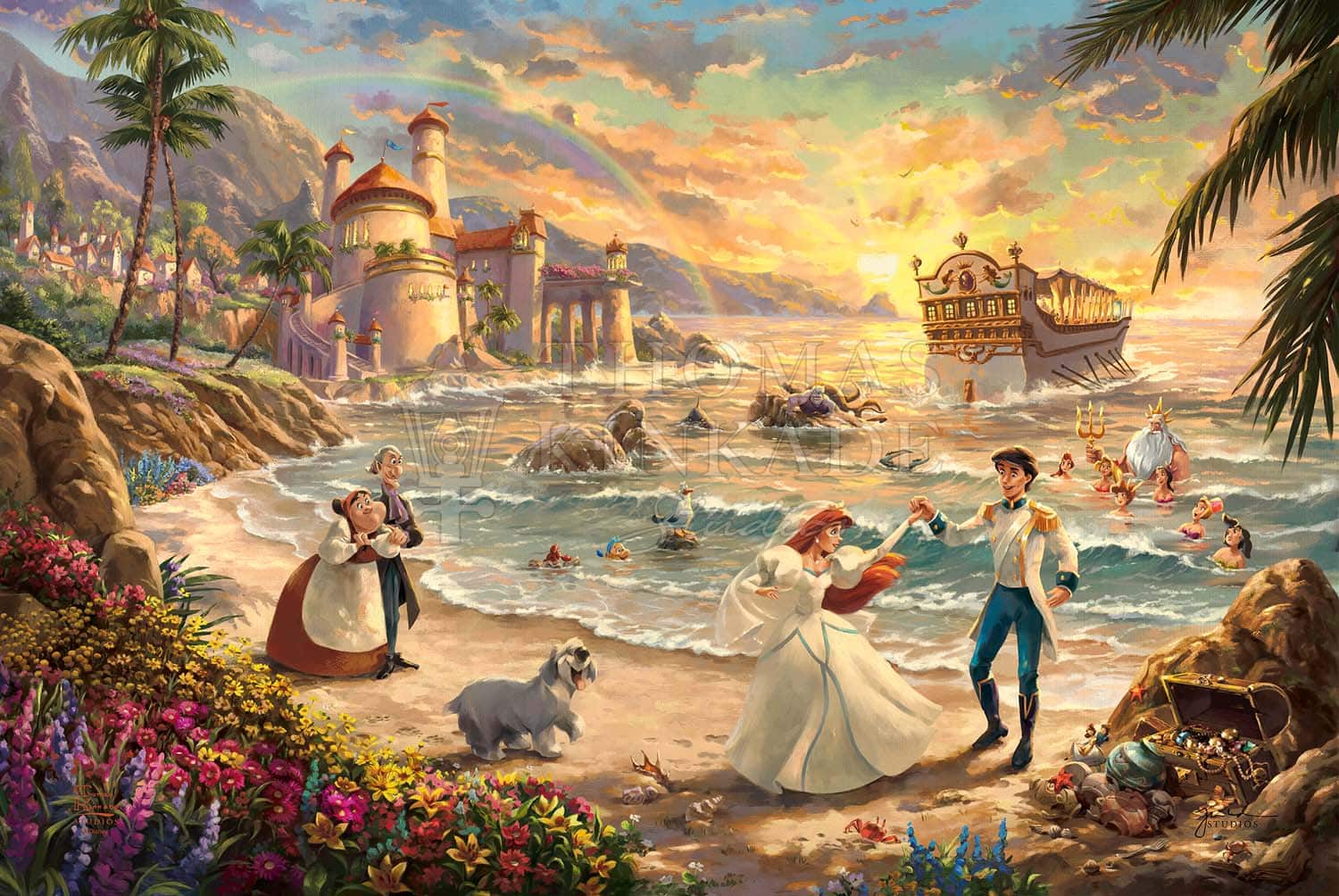 Disney The Little Mermaid Celebration of Love - Limited Edition Canvas