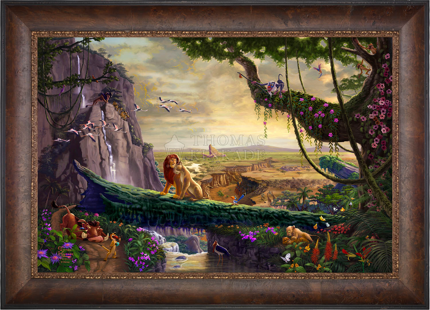 The Lion outlet King'' Gallery Wrapped Canvas by Thomas Kinkade COA