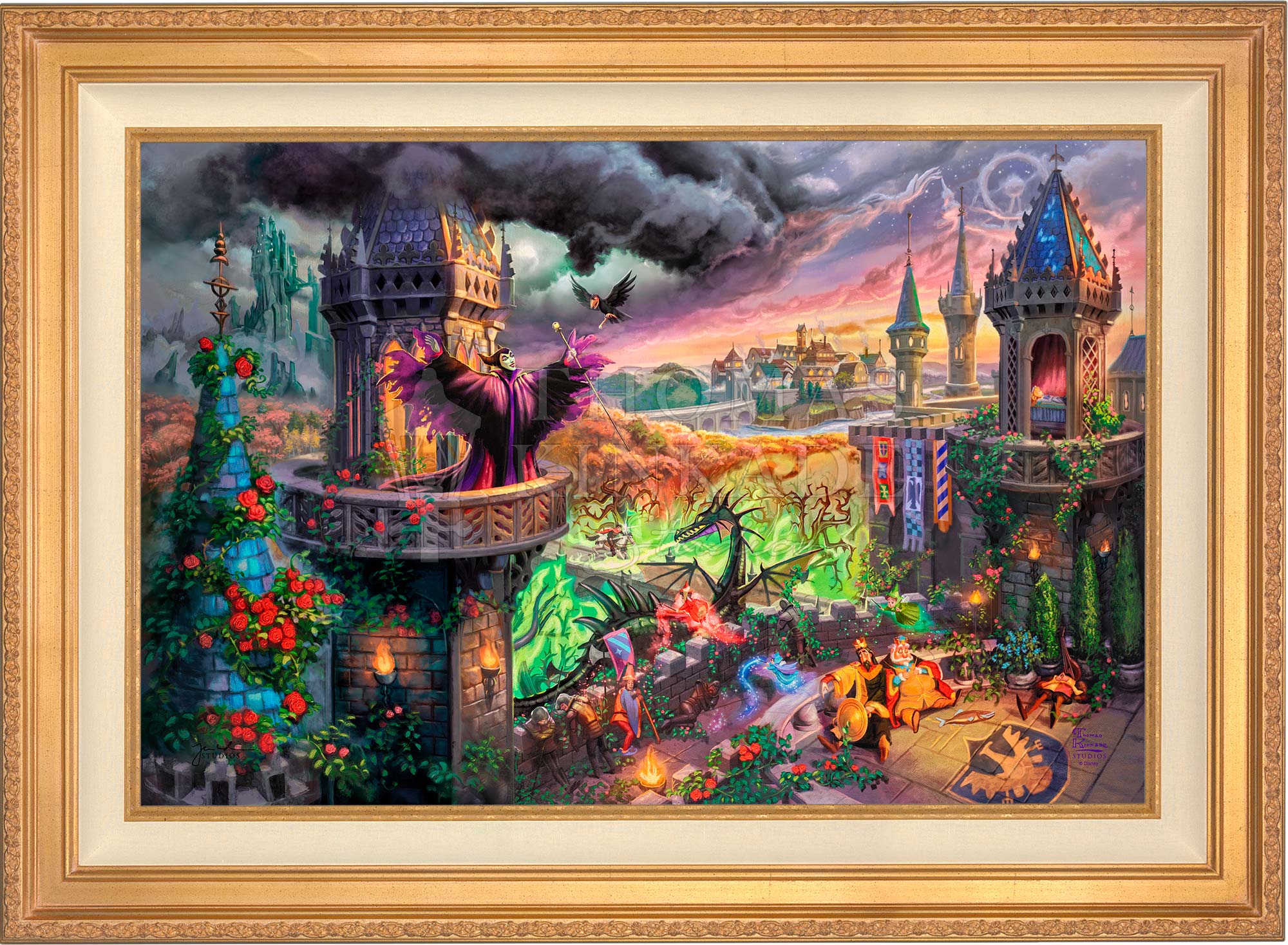 Thomas store Kinkade 11x14 Art print with coa Maleficent