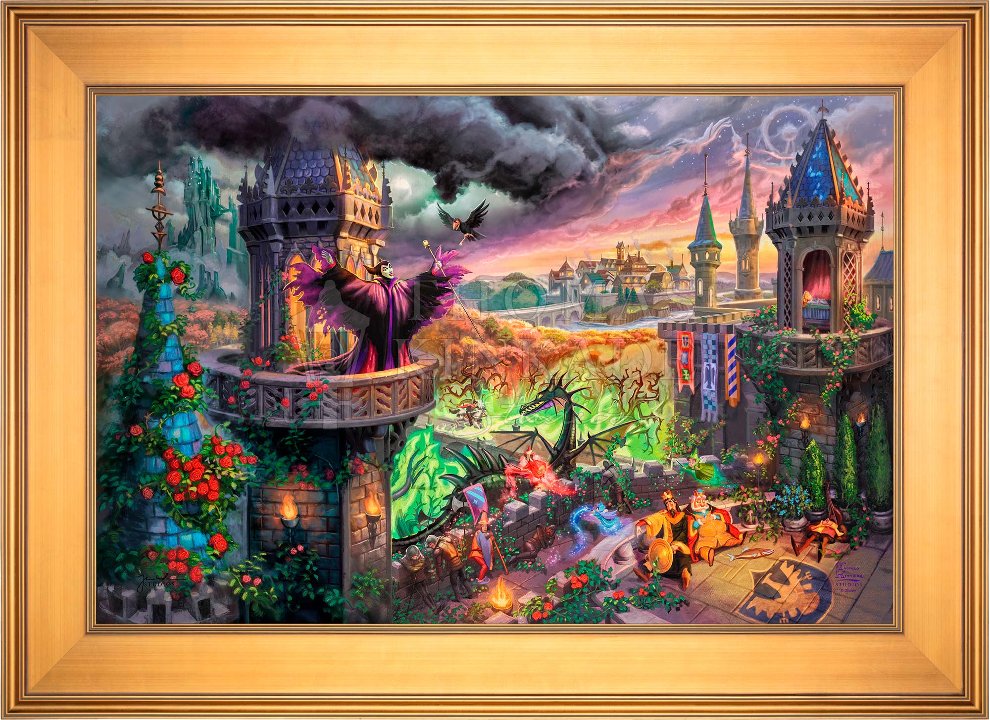 Thomas Kinkade 11x14 Art print order with coa Maleficent