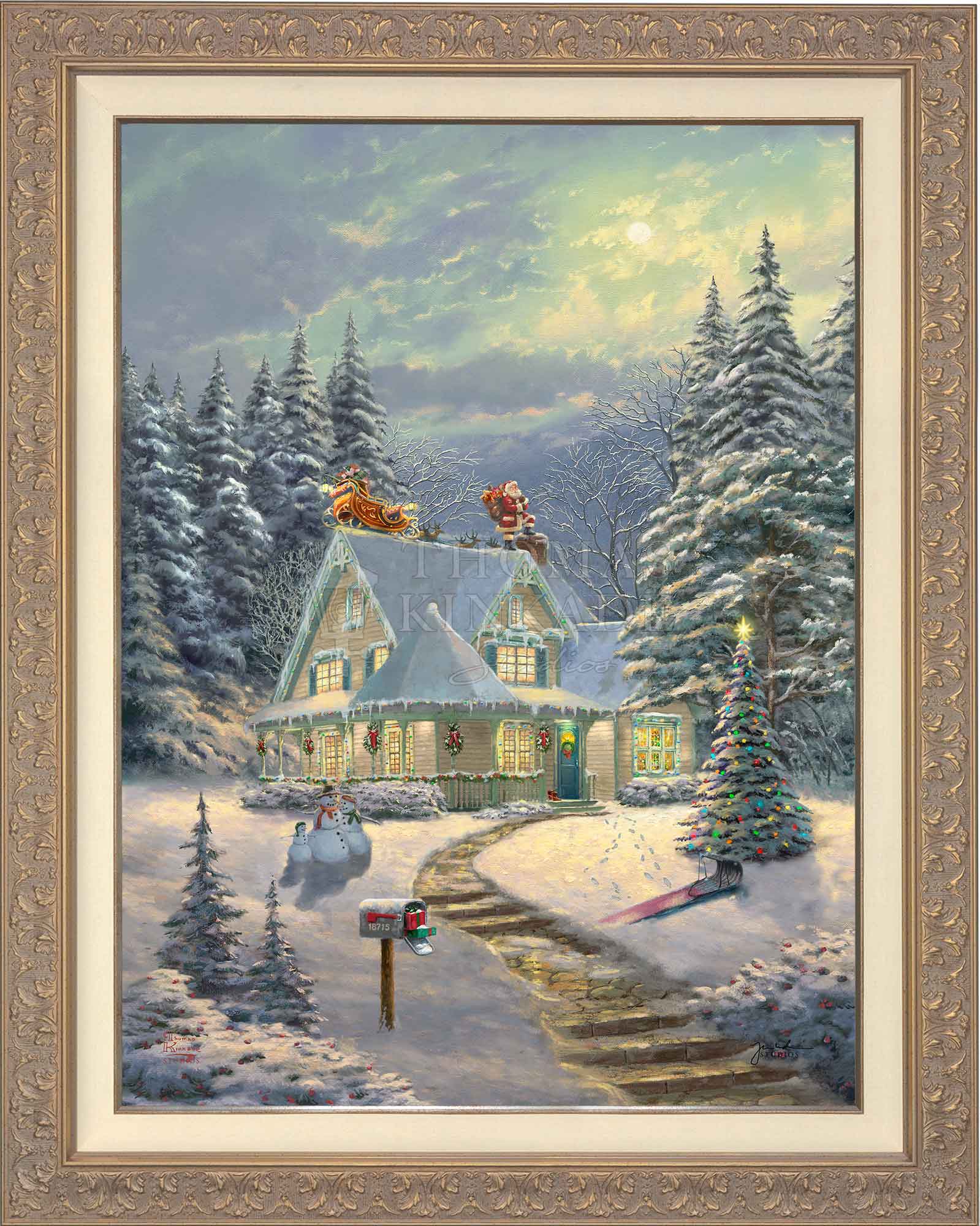 Midnight Delivery - Limited Edition Canvas – Thomas Kinkade Studios