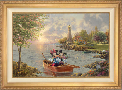 Disney Mickey and Minnie Lighthouse Cove - Jewel Edition Art | Thomas Kinkade Studios® Online Store