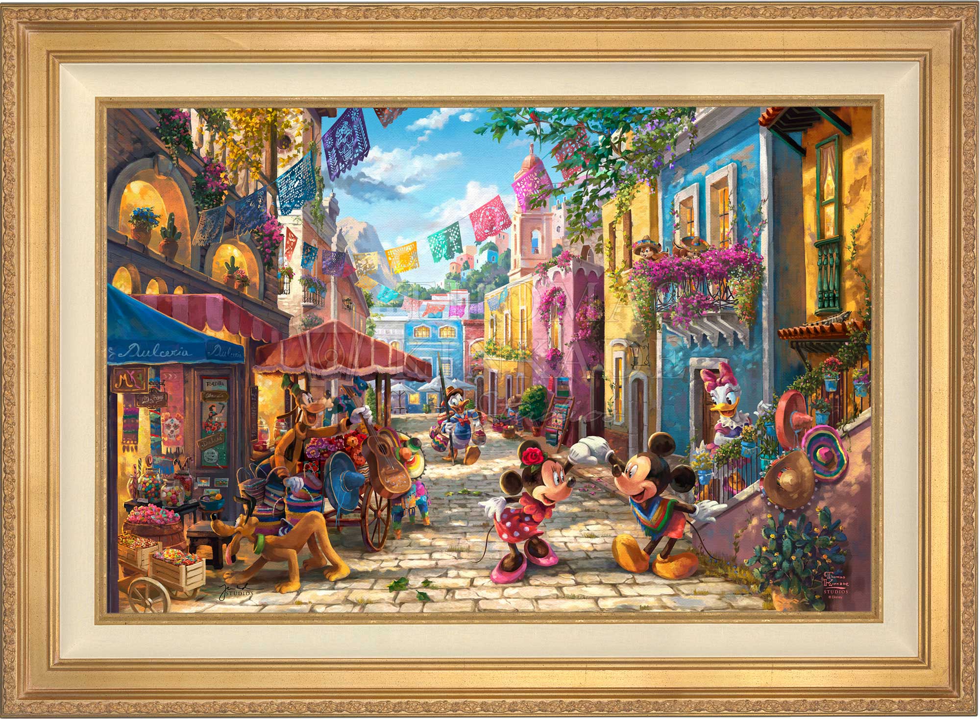 Disney Mickey and Minnie in Mexico - Limited Edition Canvas