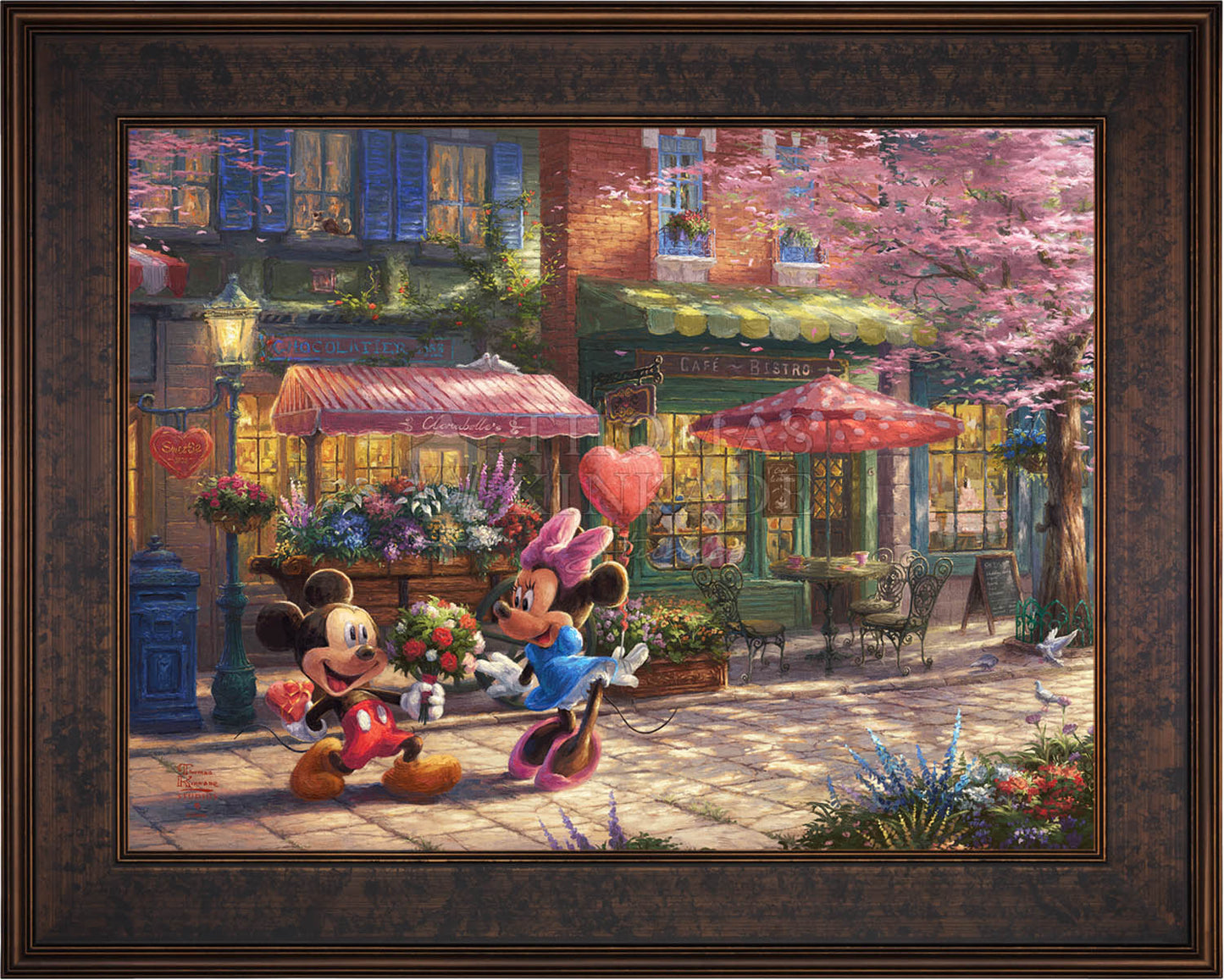 Minnie Mouse Floral Vintage Art, Disney CANVAS Home Decor, Gifts For Kids