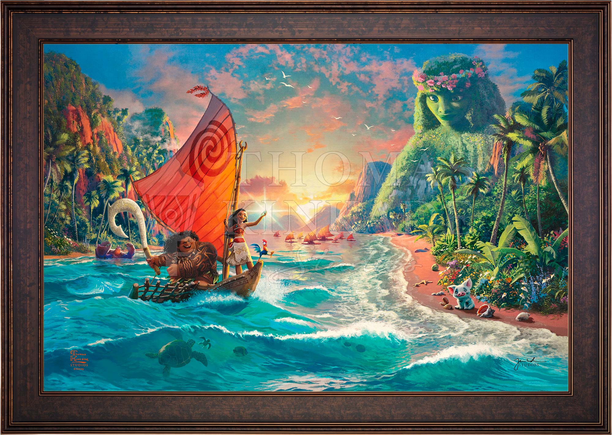 Disney Moana Jewel Edition Art Thomas Kinkade Studios