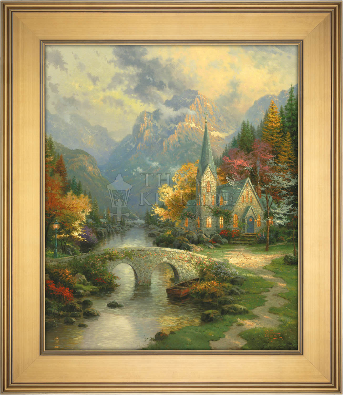 The Mountain Chapel - Limited Edition Canvas – Thomas Kinkade Studios