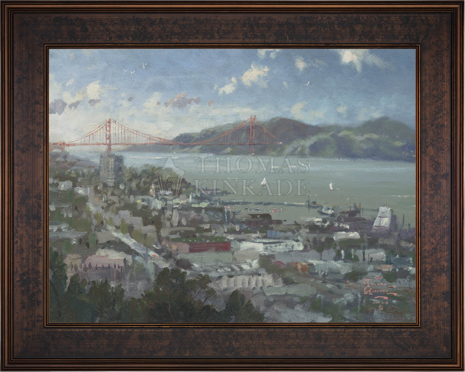 San Francisco View From Coit Tower Limited Edition Canvas Art   Canvas Sfcoit Galbzn 3 