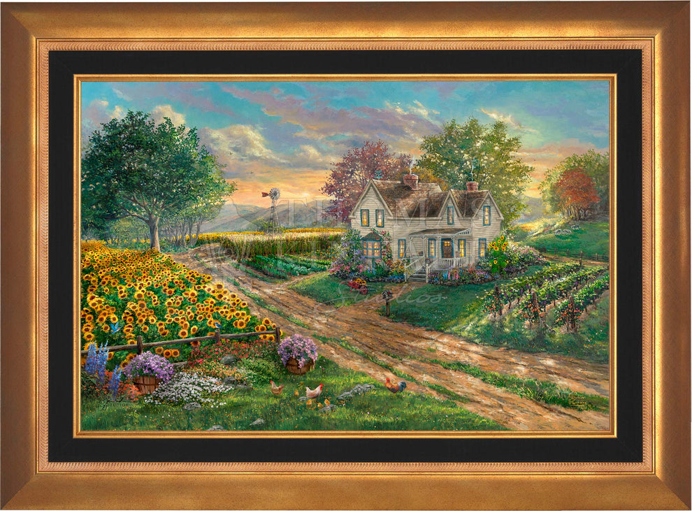 Sunflower Fields - Limited Edition Canvas – Thomas Kinkade Studios