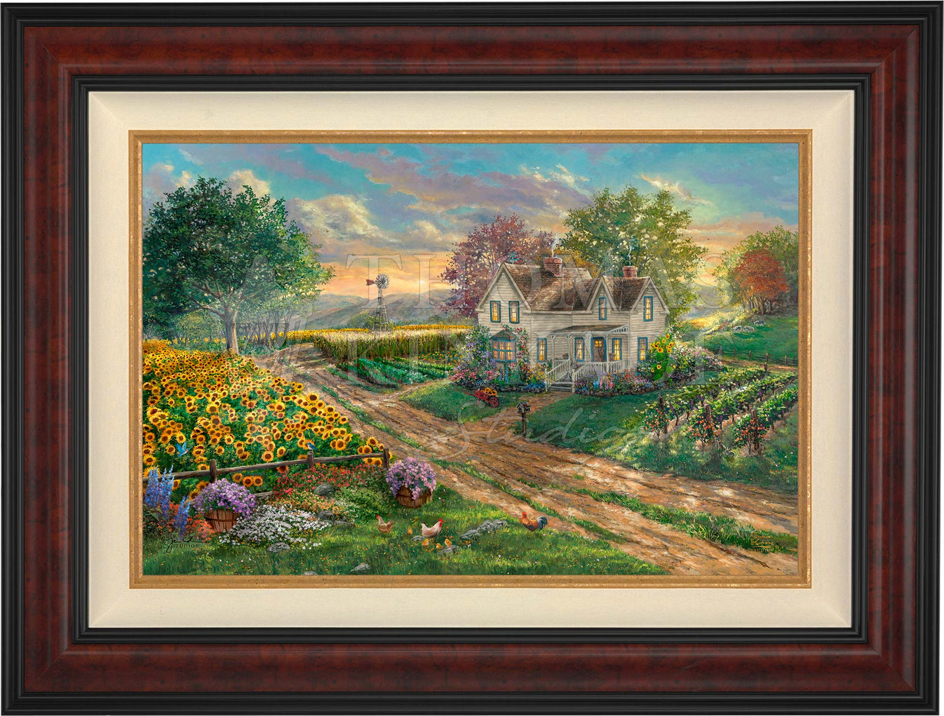 Sunflower Fields - Limited Edition Canvas – Thomas Kinkade Studios