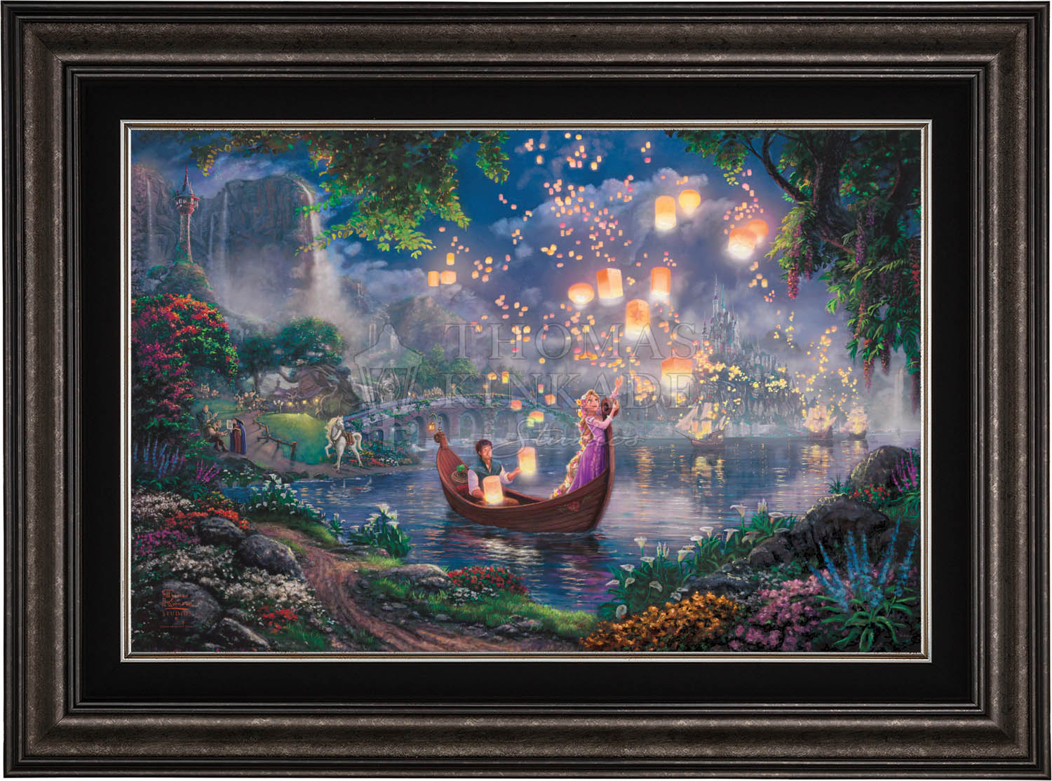 Disney Tangled Limited Edition Canvas Thomas Kinkade Studios