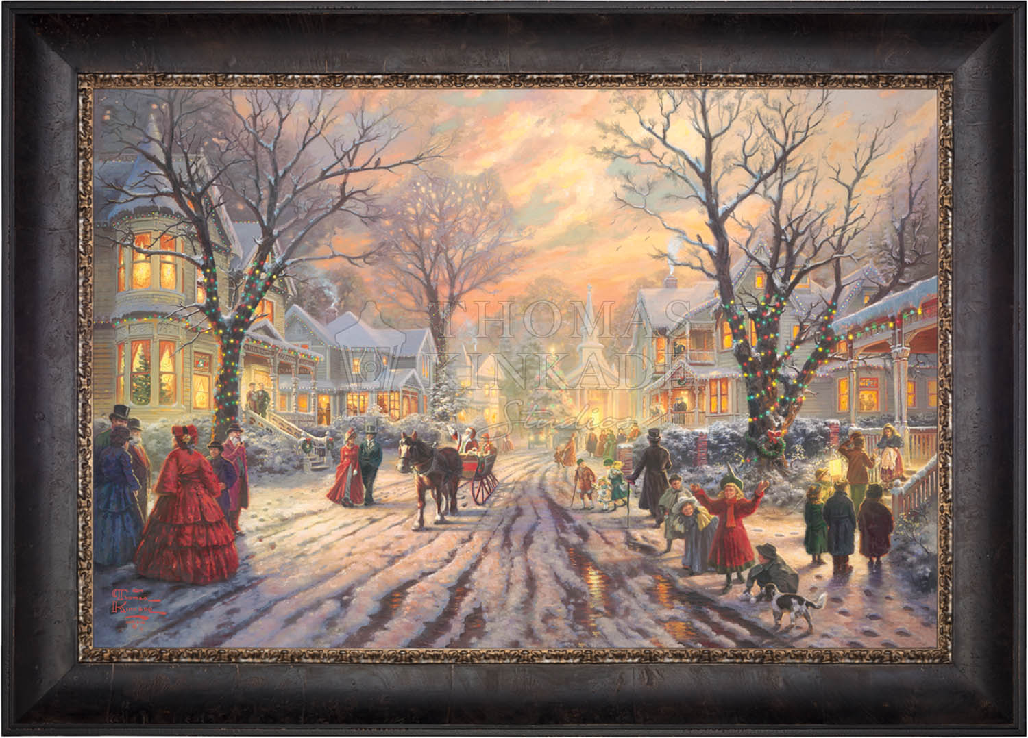 A Victorian Christmas Carol - Limited Edition Canvas – Thomas Kinkade ...