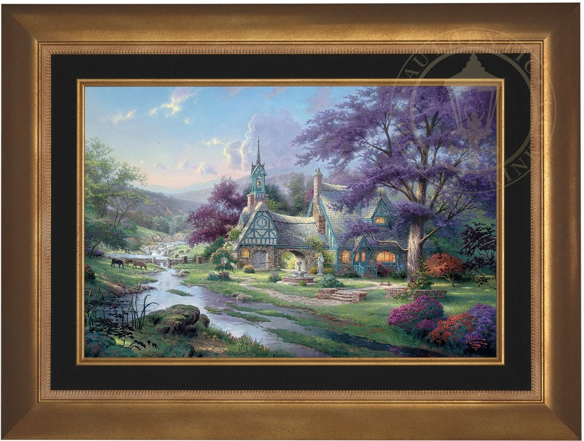 Clocktower Cottage Limited Edition Canvas Thomas Kinkade Studios