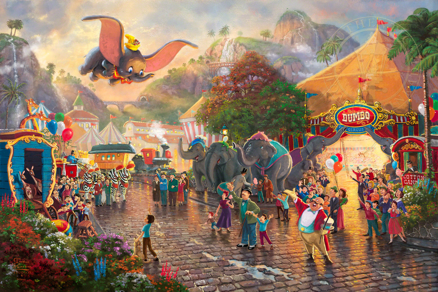 Disney Dumbo Limited Edition Canvas Thomas Kinkade Studios