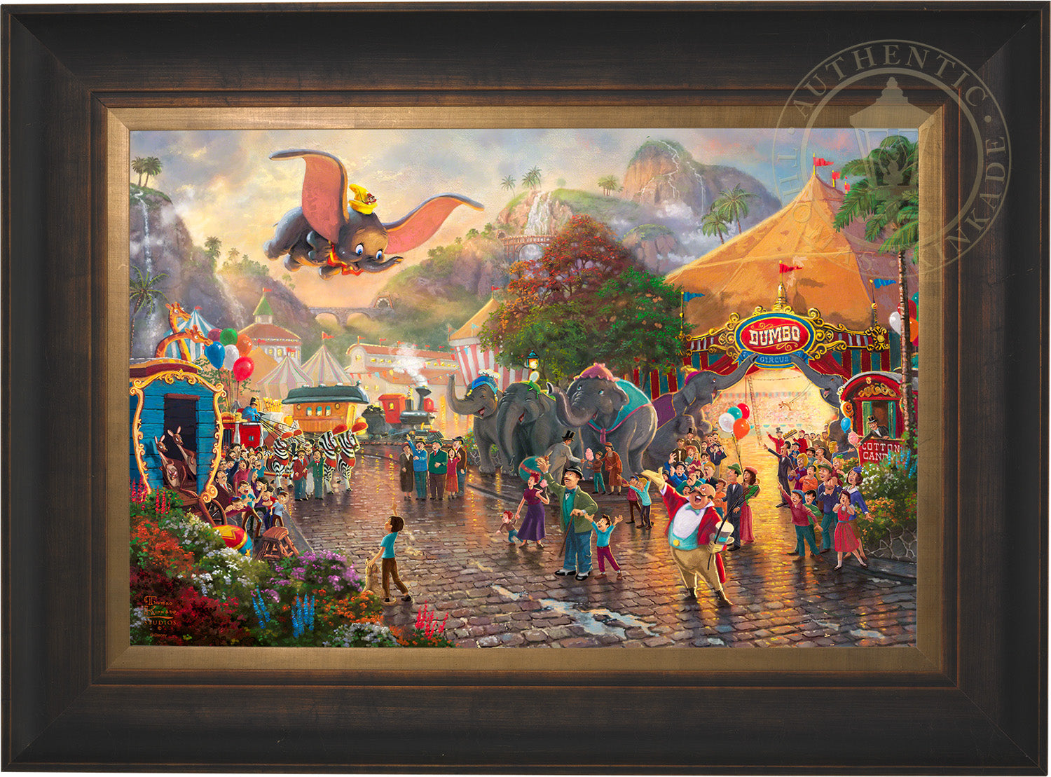 Thomas Kinkade Disney Dumbo retailer Gallery Wrapped Canvas