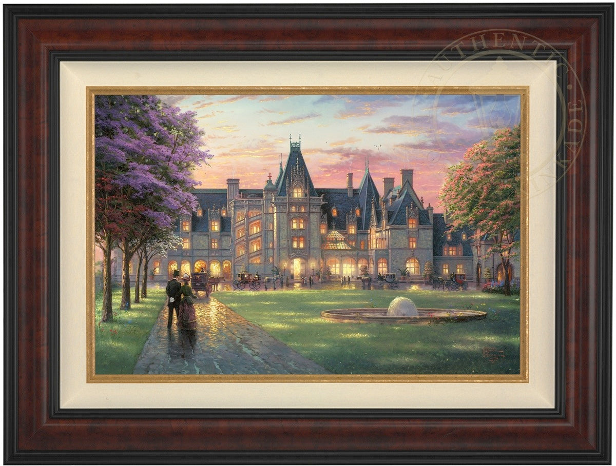 Elegant Evening At Biltmore Limited Edition Canvas Thomas Kinkade   Eleeve 18x27 Burlfr4 