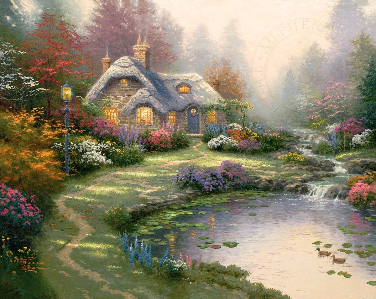 Everett s Cottage Limited Edition Canvas Thomas Kinkade Studios