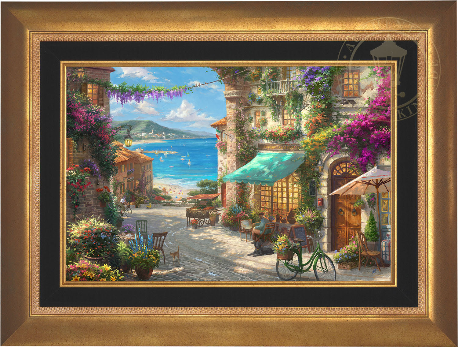 Italian Café - Limited Edition Canvas – Thomas Kinkade Studios