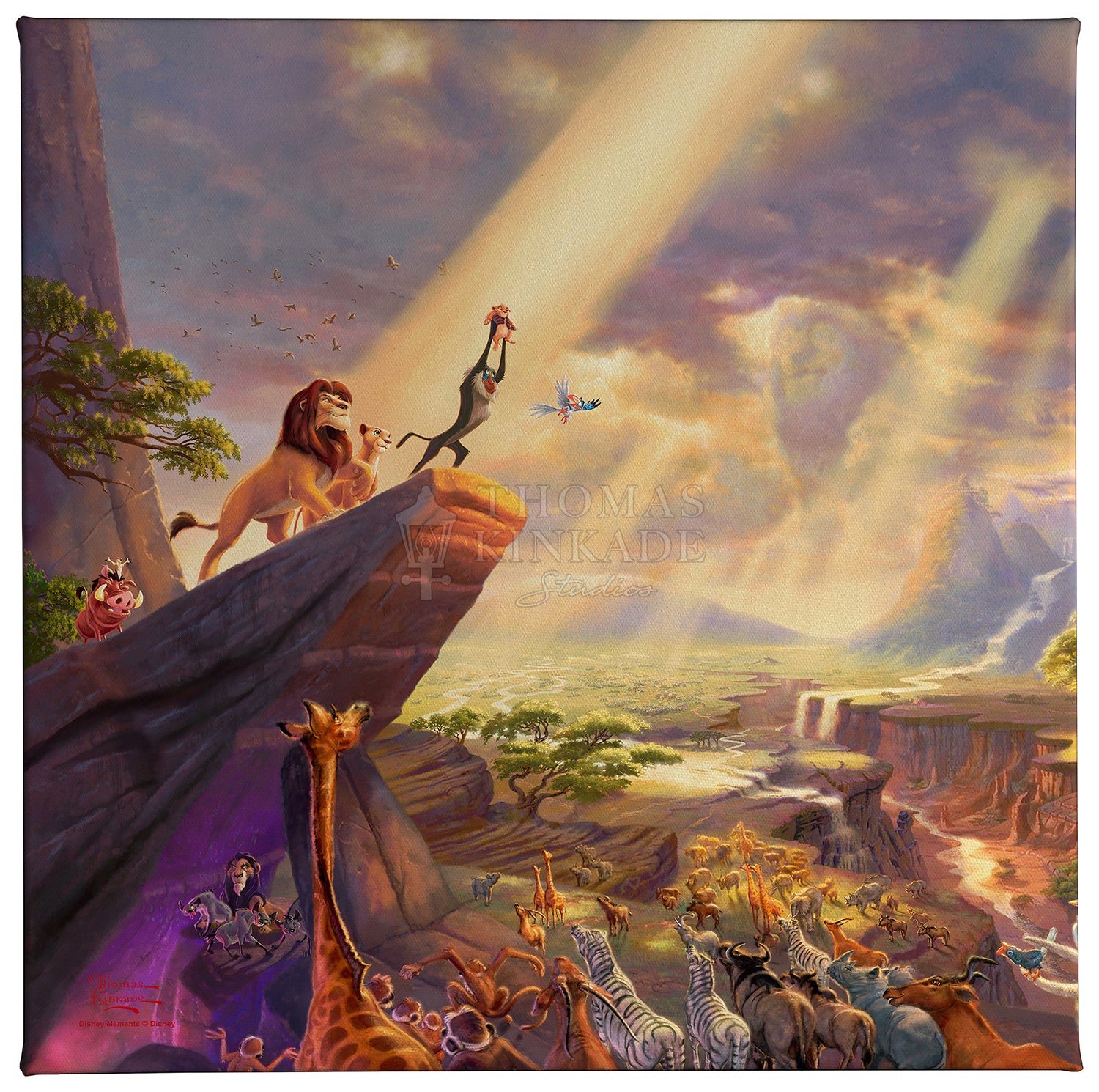 Thomas Kinkade Disney Lion King