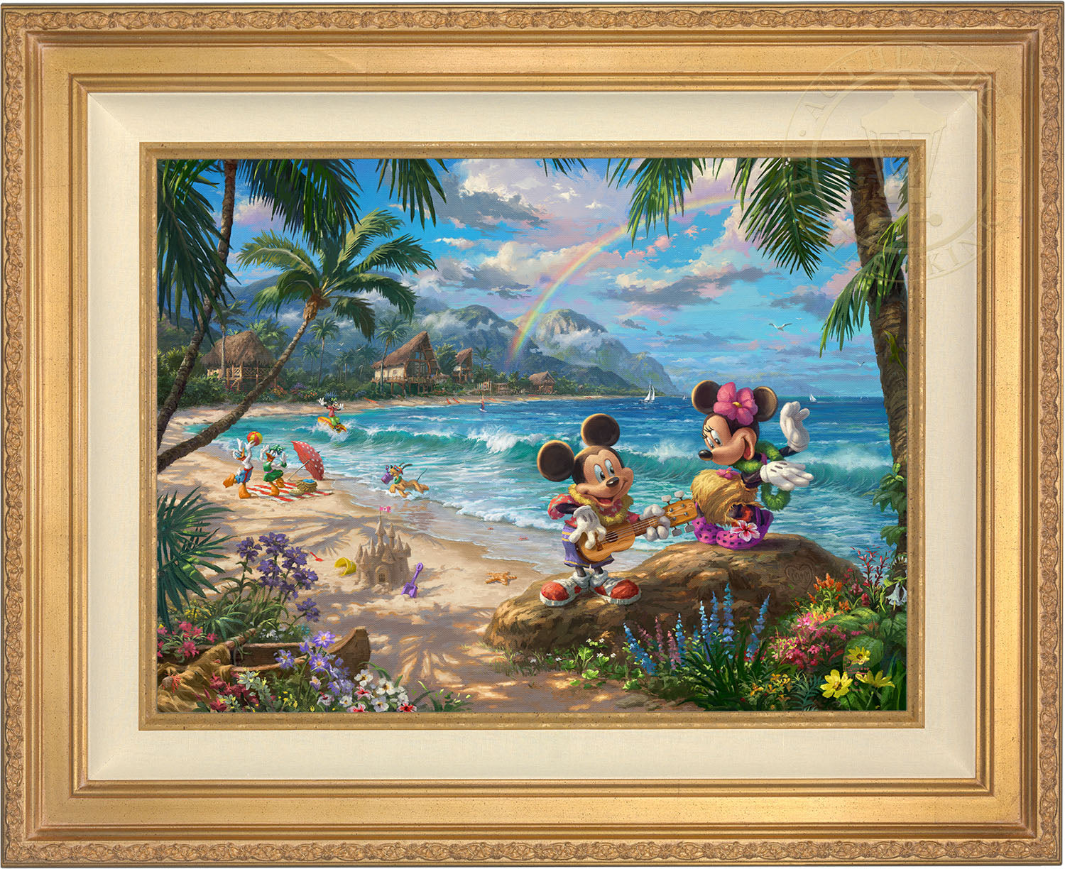 Disney Mickey and Minnie in Hawaii - Limited Edition Canvas